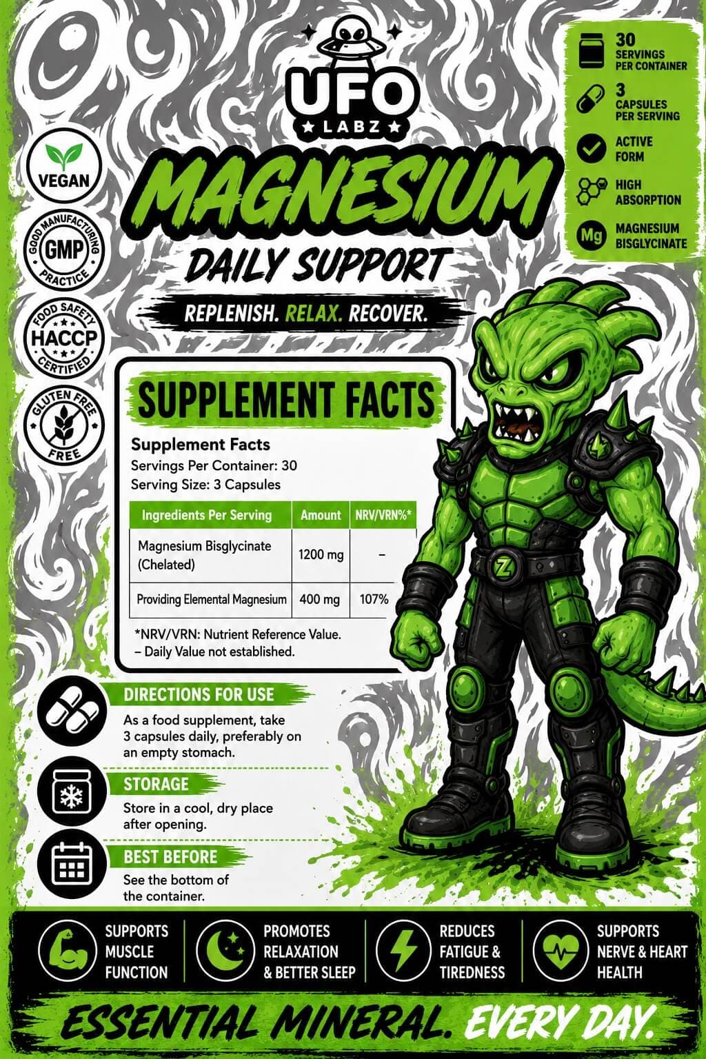 MAGNESIUM - Nutrition Facts